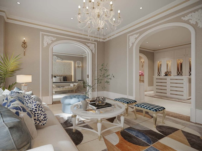 Những món đồ nội thất với màu sắc tươi tắn trên gam màu Beige nhẹ, góp phần tạo ra sự tương phản hài hoà và tăng chiều sâu cho căn phòng.