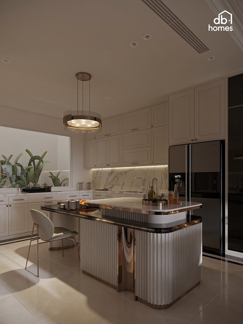 Sự phối hợp hài hoà giữa hoạ tiết và màu sắc biến không gian trở nên sang trọng, ấm cúng