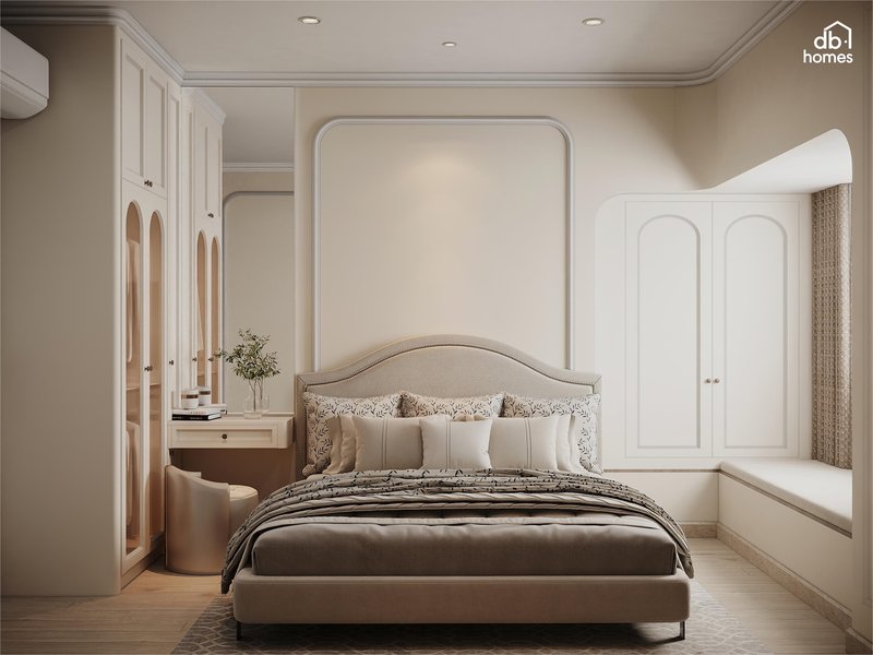 Gam màu trung tính tạo cảm giác thoải mái khi trở về "nhà"