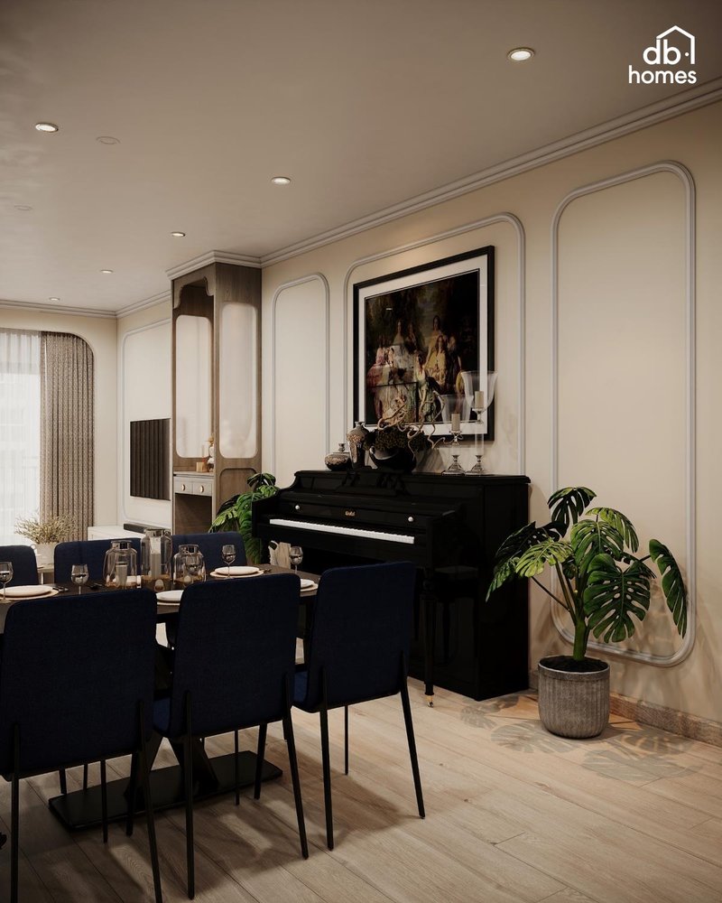 Nội thất tối giản khiến không gian trở nên gọn gàng và hài hoà