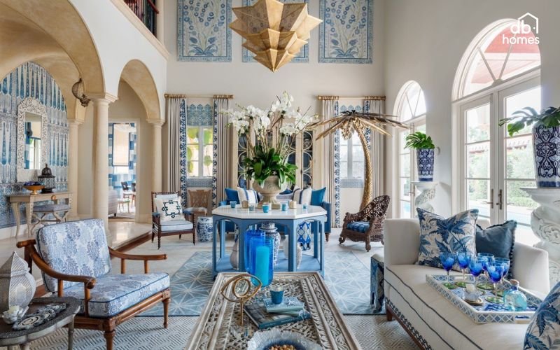 Phong cách nội thất Địa Trung Hải mang đến không gian sống phóng khoáng, gần gũi thiên nhiên với cảm hứng từ biển cả, tạo cảm giác thoải mái và thư giãn