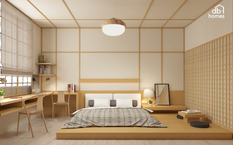 Phong cách thiết kế Nhật Bản nổi bật với sự tối giản, sử dụng vật liệu tự nhiên và màu sắc trung tính