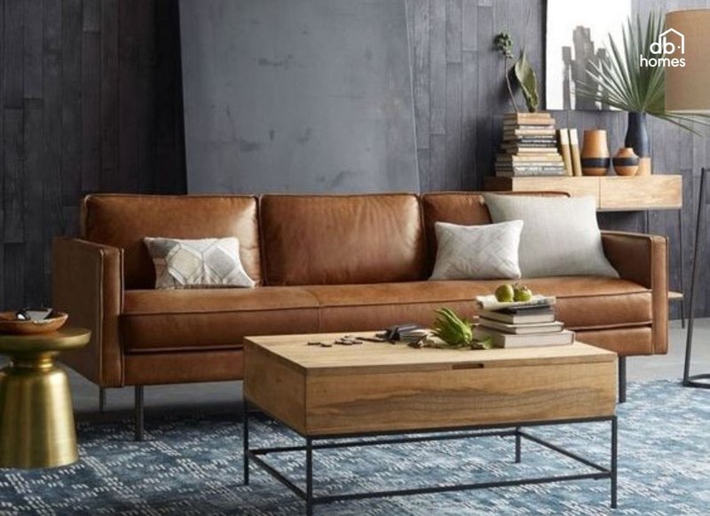 Da công nghiệp thân thiện với động vật, dễ dàng vệ sinh và bảo dưỡng trong thiết kế nội thất căn hộ chung cư