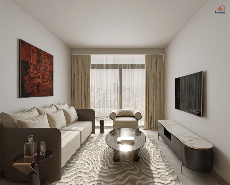 Các gam màu trung tính chủ đạo mang lại sự tinh tế và thanh lịch cho không gian căn hộ