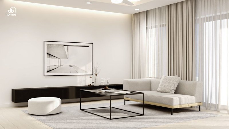 Màu sắc đơn giản trong phong cách thiết kế nội thất tối giản giúp căn hộ không bị rối mắt mà cực kỳ thanh lịch