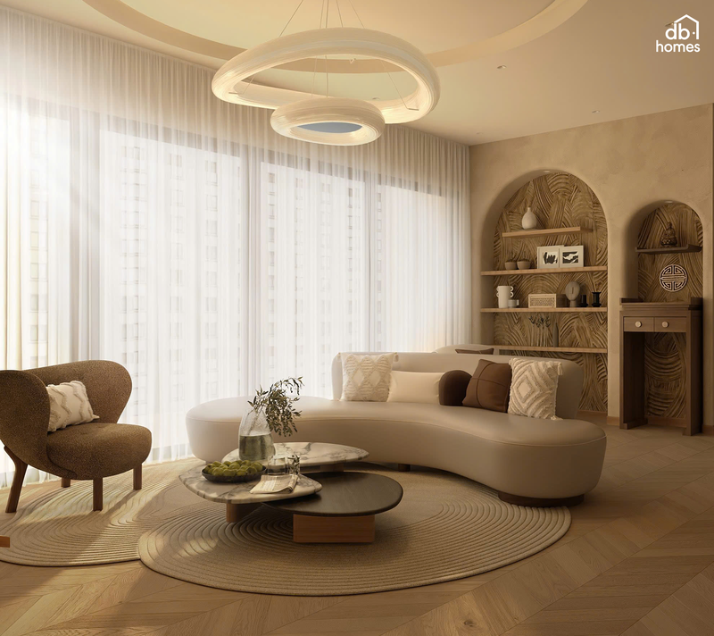 Bố trí không gian hợp lý để tận dụng tối đa diện tích