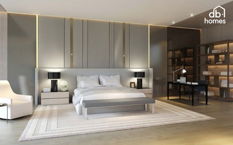 Chọn lựa màu sắc như trắng, kem và pastel để phòng ngủ thêm rộng rãi và thoải mái.