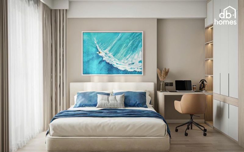 Màu sắc phòng ngủ hợp mệnh Thủy