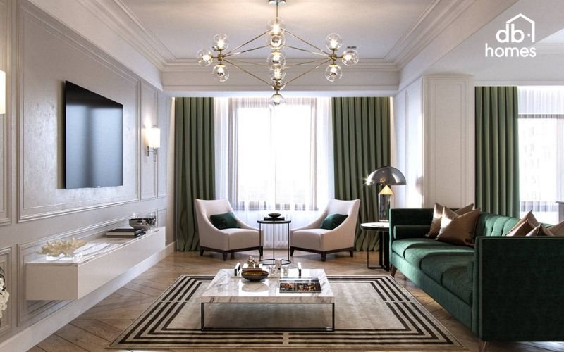 Nội thất phong cách nội thất Neo Classic có những đường nét mềm mại, tinh giản nhưng vẫn đầy sang trọng