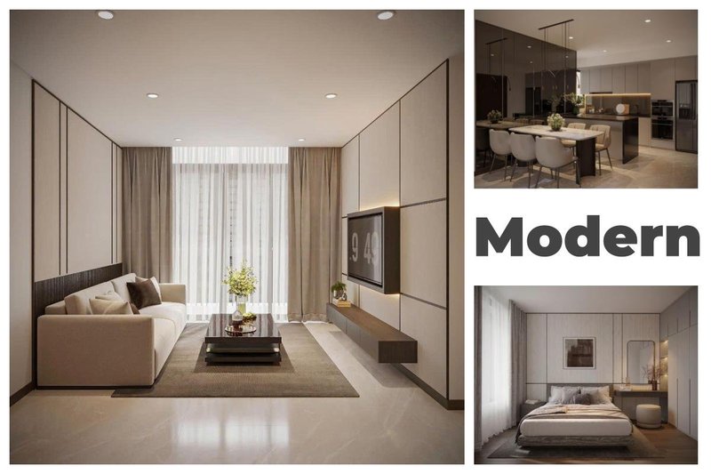 Thiết kế nội thất căn hộ Thủ Thiêm Zeit River theo phong cách hiện đại