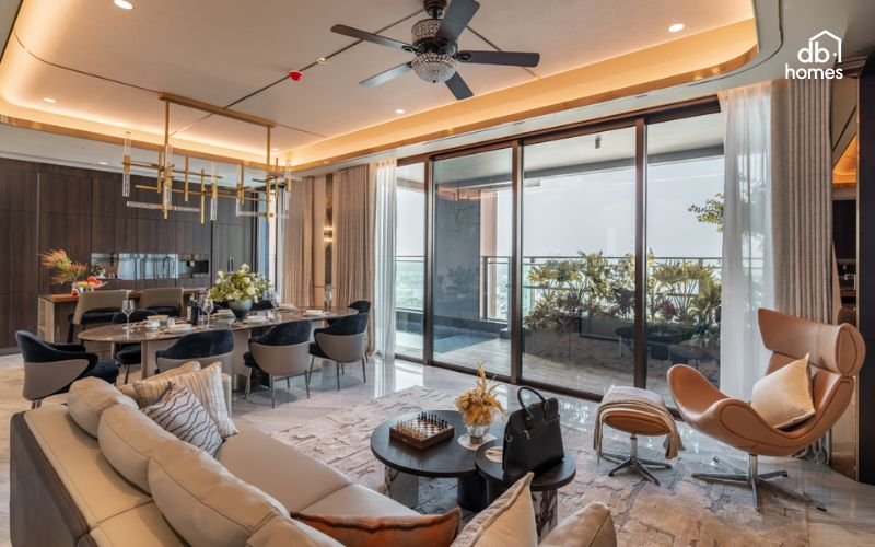 Thiết kế nội thất ấm cúng và đơn giản trong căn hộ