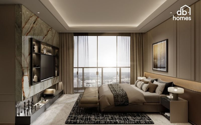 Phòng ngủ master cần được bố trí hài hòa giữa công năng và thẩm mỹ