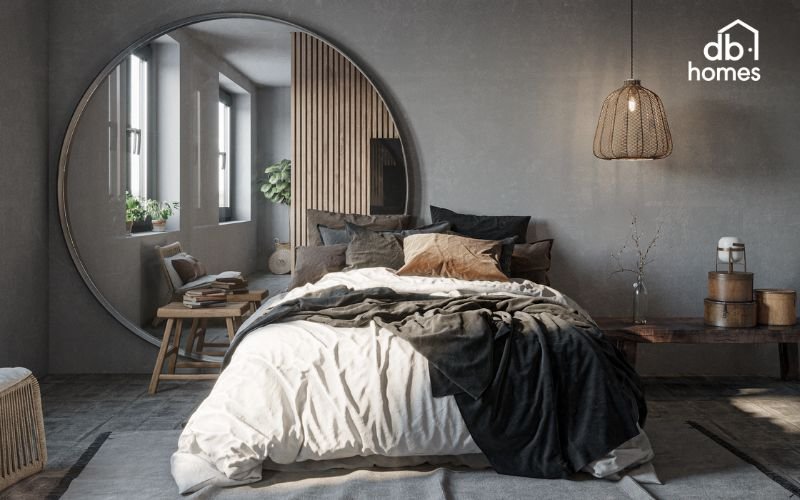 Mẫu thiết kế nội thất chung cư 3 phòng ngủ Wabi Sabi khoác lên không gian bộ “suit” thanh lịch