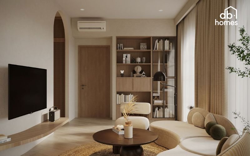 Tập trung vào việc loại bỏ các chi tiết cầu kỳ, sử dụng nội thất nhỏ gọn, không hoa văn với những đường nét thanh thoát