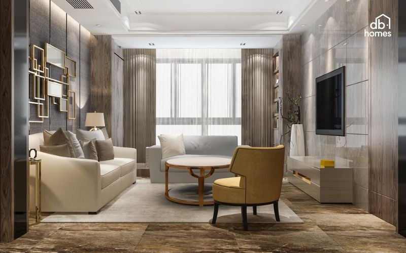 Đồ nội thất một cách gọn gàng, hợp lý để tạo sự thông thoáng