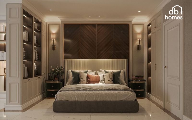 Lựa chọn phong cách thiết kế kết hợp màu sắc nhẹ nhàng và bố trí hợp lý giúp không gian trở nên rộng rãi hơn