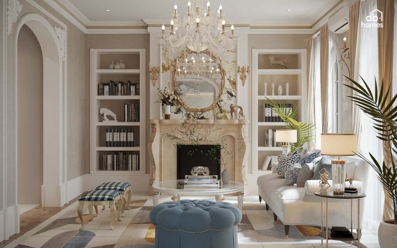 Bạn có thể sử dụng các chậu cây nhỏ đặt trên kệ hoặc góc phòng