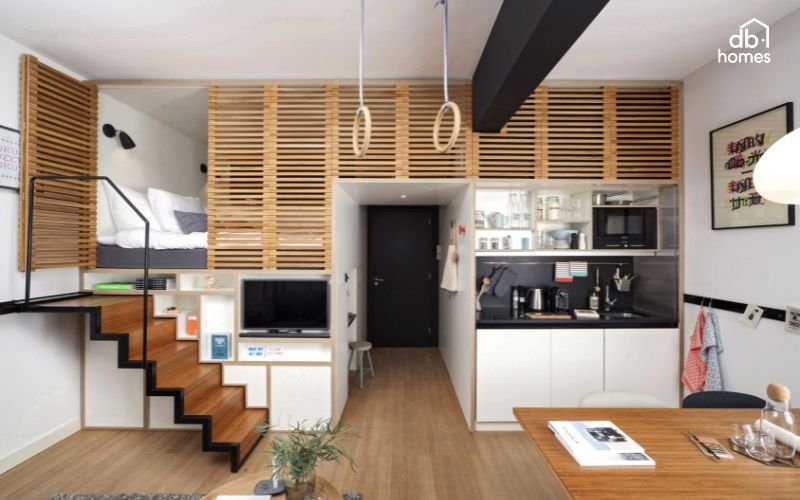 Thiết kế nội thất cho căn hộ mini 20m²