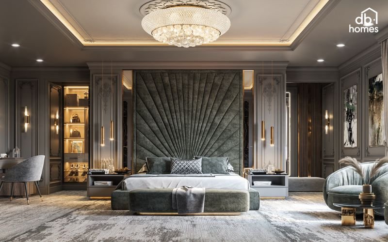 Phòng ngủ master phong cách Luxury mang đến không gian sống sang trọng, tinh xảo và đậm chất thượng lưu
