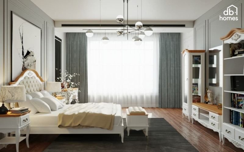 Phòng ngủ master lý tưởng cần bố cục khoa học, thuận tiện cho di chuyển và sử dụng nội thất
