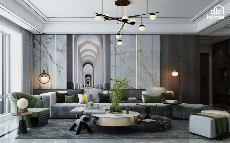 Cây độc đáo kết hợp chậu cao cấp tạo điểm nhấn đẳng cấp cho phong cách Modern Luxury