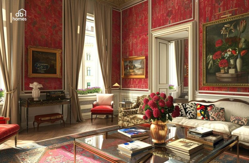 Vẻ đẹp độc đáo không chạy theo xu hướng của phòng khách theo phong cách thiết kế nội thất cổ điển