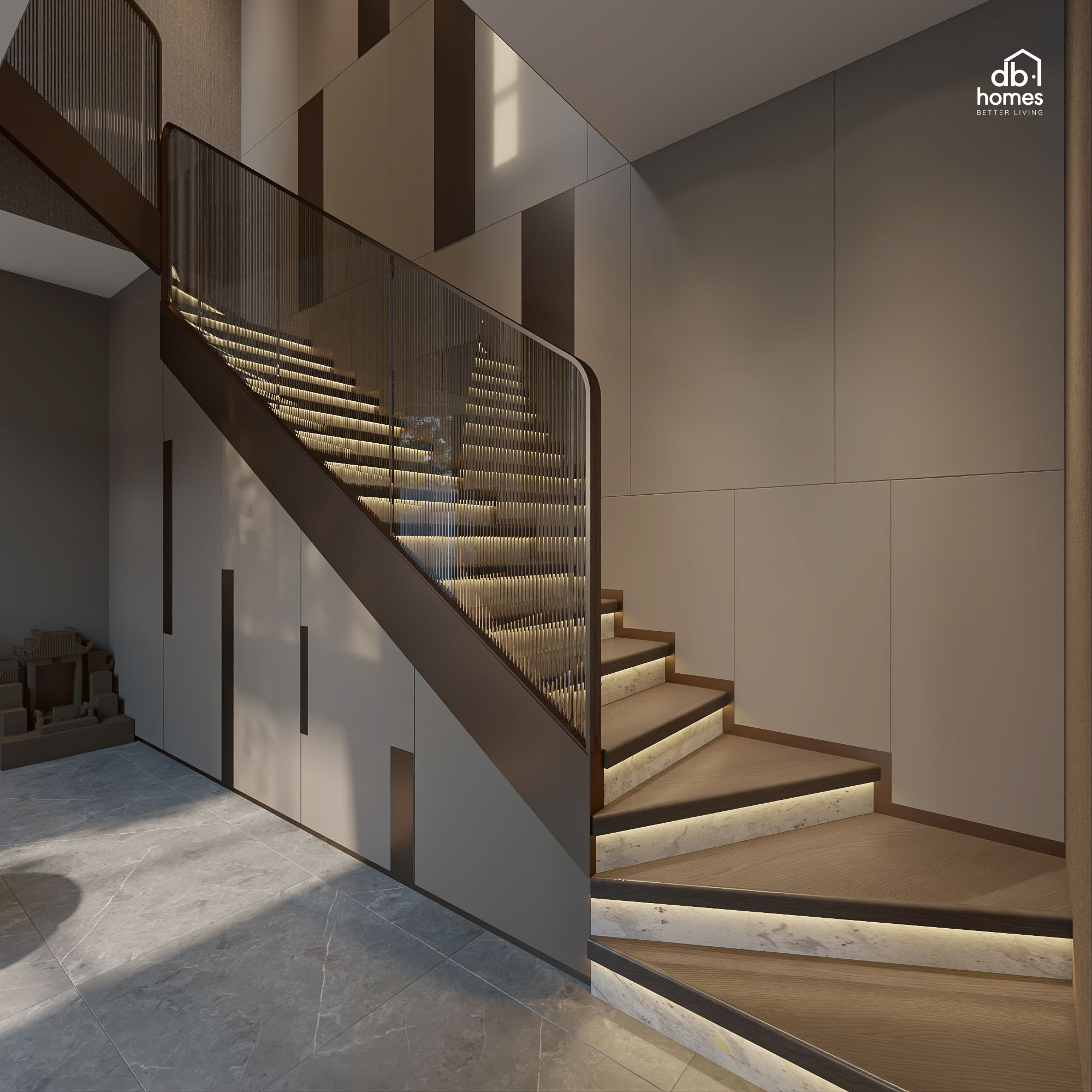 Không gian thông tầng, ánh sáng tự nhiên và phong thuỷ linh hoạt theo gia chủ