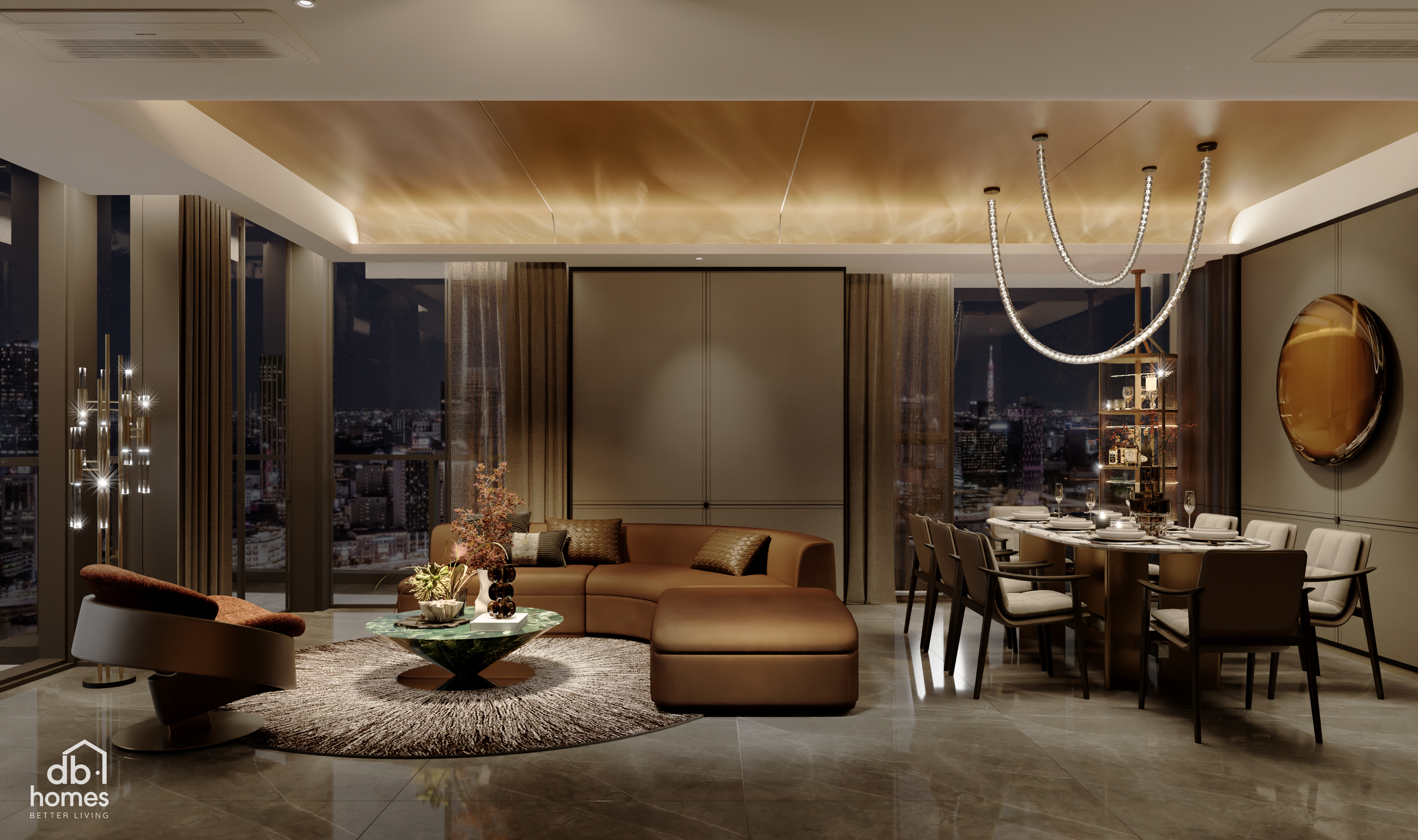 Không gian phòng khách Opera Metropole hài hòa