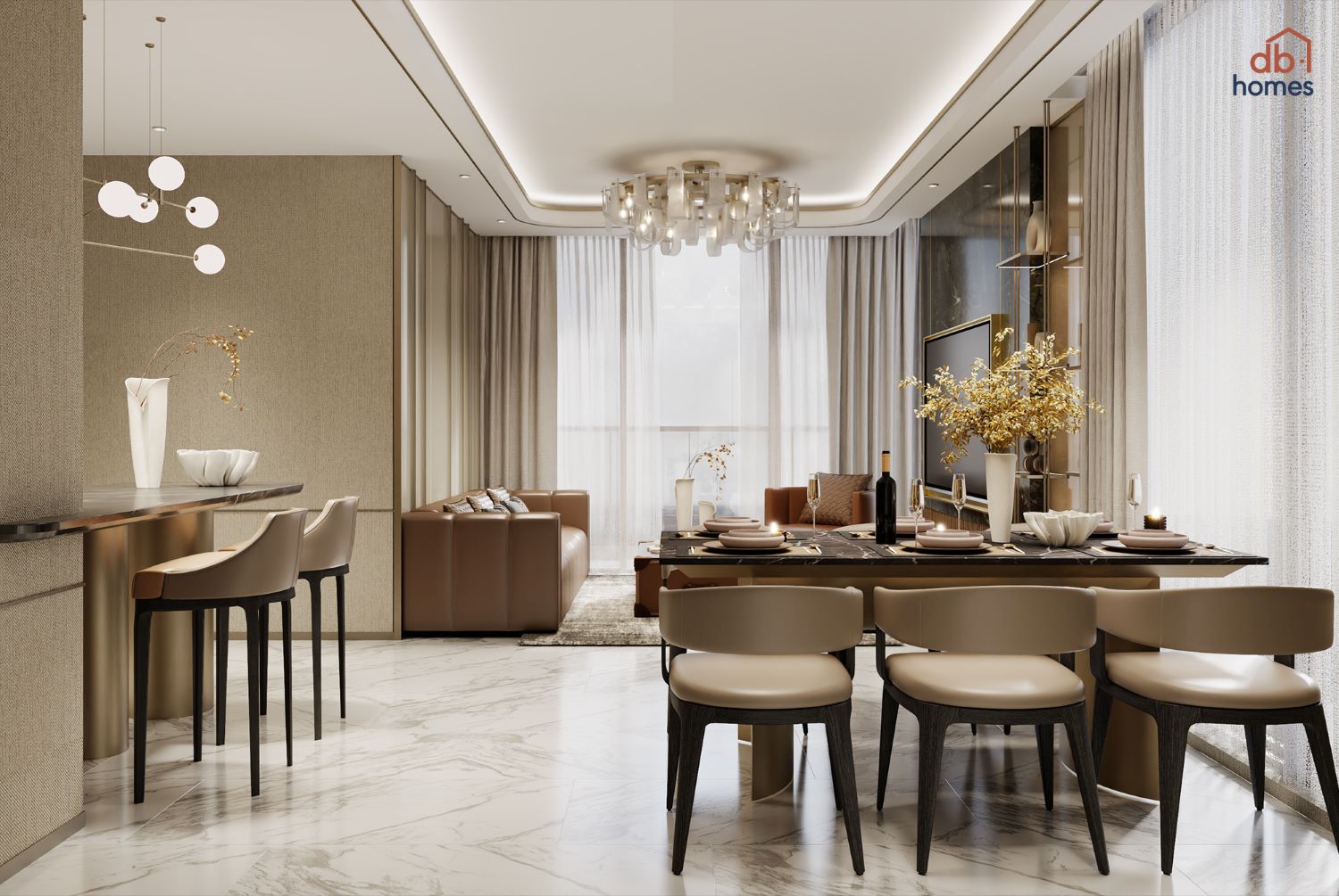 Thiết kế nội thất hiện đại: Vẻ đẹp tinh tế và tiện nghi