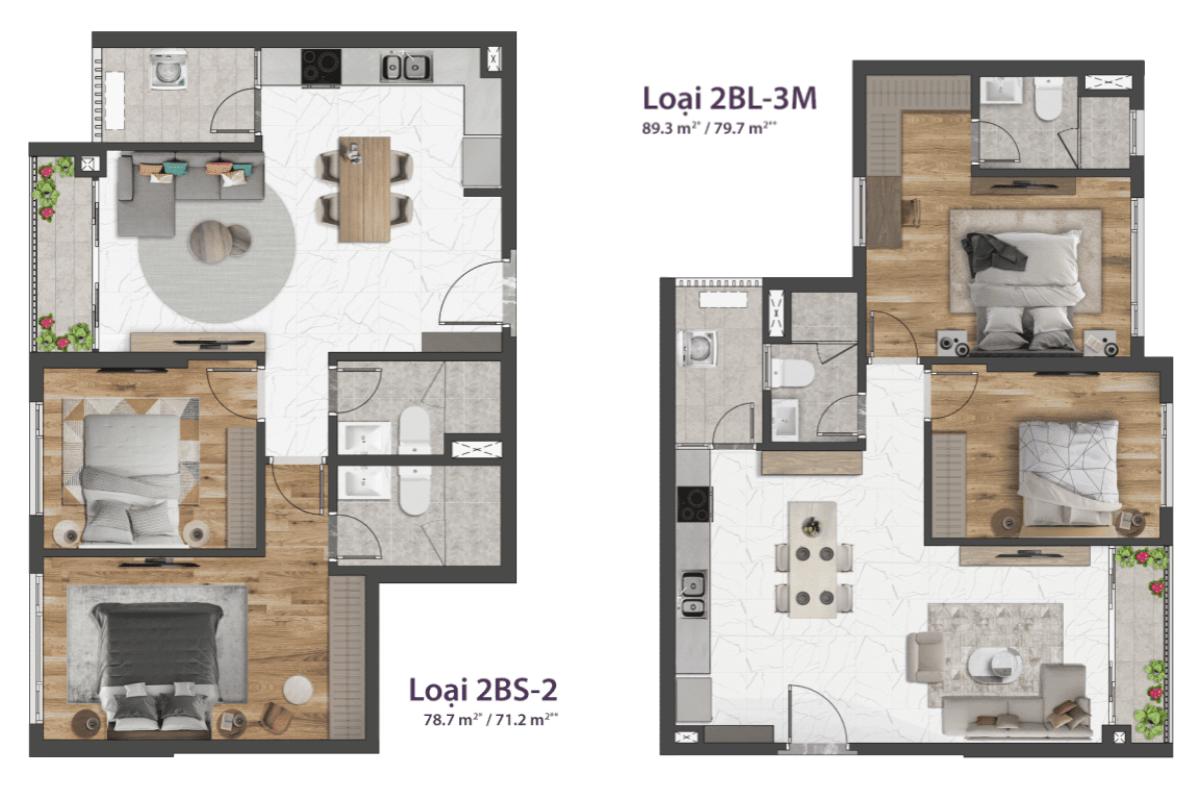 Căn hộ Celesta Rise 2 phòng ngủ