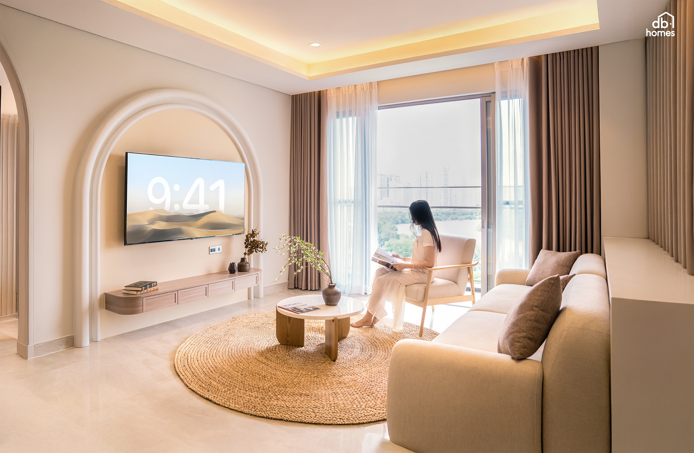 So sánh phong cách minimalism (bên trái) và phong cách Wabi Sabi (bên phải)